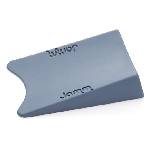 Jamm Door Stopper | Door Stop Wedge Holds Doors Open in Both Directions | Premium Non Rubber Non Slip Hardware | Standard Size | Dusky Blue - 1 Pack