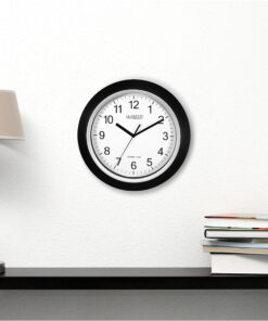 La Crosse Technology WT-3102B 10-Inch WWVB Self-set Analog Wall Clock and automatic DST reset,Black/silver Black 23 91xFlJ0K1hL