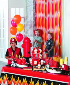 Fun Express Fire Hydrant Cupcake/Dessert Holder (3 Tiers) | Fire Truck | Fireman | Fire Fighter | Themed Birthday Party Supplies & Decor | Fire Department Event 29 91xW1wGC kL