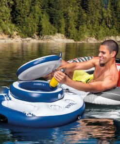 Intex Mega Chill, Inflatable Floating Cooler, 35" Diameter 20 91xWC1crj7L