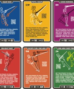 Stack 52 Suspension Exercise Cards. Compatible with All Suspension Trainers. Suspended Bodyweight Resistance Workout Game. Video Instructions Included. Fun Home Fitness Program. 2019 Mega Pack 12 91xYlQcUl6L