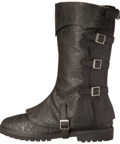 Funtasma Men's Gotham Engineer Boot 10-11 Black Distressed Polyurethane 20 91xdPEGObPL 1