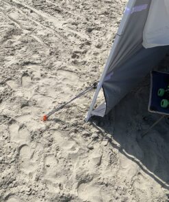 Orange Screw: The Ultimate Ground Anchor | Small 4 Pack Tent Stakes | Made in USA Orange 35 91xkumPRvlL