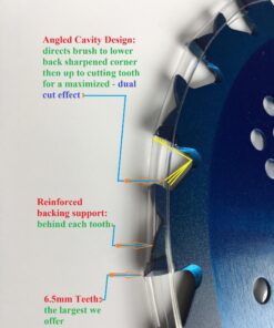 2pk-8"-COMBO PACK - (1) 20 teeth HAWK & (1) 44 teeth VIPER - "HYBRID" Pack - RENEGADE BLADE® - Carbide Brush Cutter weed eater Blades - 203mm diameter 11 91xlF5g8AL