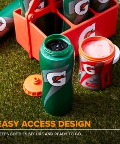 Gatorade 6ct Squeeze Bottle Carrier, Team Equipment, Bottle Caddy, Bottle Holder, Bottles Not Included, Orange 15 91xmVH9xyaL