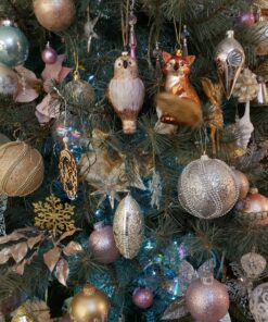 Majestic Wild Fox - Blown Glass Christmas Ornament 16 91xp3eu2blL