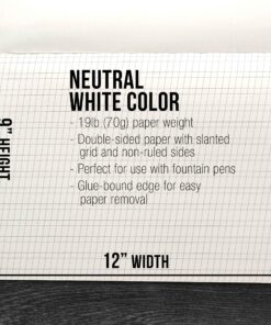 U.S. Art Supply (Pack of 2 Pads) - 9" x 12" Premium Calligraphic Practice Paper Pad, 19 Pound Bond (70gsm), Pad of 50-Sheets, Calligraphy Paper with Printed Practice Rule and Slanted Grid 23 91xu0Ld8d8L