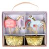 Meri Meri, Cupcake Kit, I Believe In Unicorns - Pack of 24 15 91xwNA90CZL