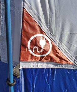 CAMPROS CP Tent 8 Person Camping Tents, Weather Resistant Family Tent, 5 Large Mesh Windows, Double Layer, Divided Curtain for Separated Room, Portable with Carry Bag Blue 56 91xy14H1NPL