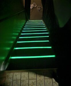 Lockport Glow in The Dark Tape - 30 Ft x 1 in - Bright, Rechargeable, Reflective and Long-Lasting - Halloween Decor, Outdoor Sports, Night Decorations, and Home Marking Single 29 91xyllXVwCL