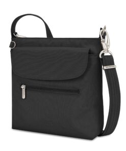 Travelon Anti-Theft Classic Mini Shoulder Bag, Black, One Size, 8.5 x 8.5 x 2 48 91y K1bTxuL