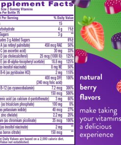 Vitafusion Womens Multivitamin Gummies, Berry Flavored Daily Vitamins for Women With Vitamins A, C, D, E, B-6 and B-12, America’s Number 1 Gummy Vitamin Brand, 75 Days Supply, 150 Count 24 91y12 5i4EL