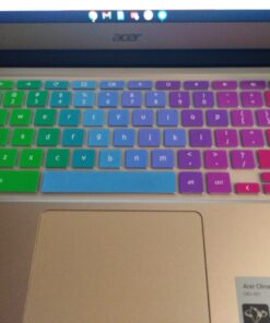 Silicone Keyboard Cover Skin Compatible for Acer Chromebook R11 CB3-131 CB5-132T, Acer Chromebook R13 CB5-312, Acer Chromebook 14 CB3-431 CP5-471, Acer Chromebook 15 CB3-531/532 CB5-571 C910 (Rainbow) Rainbow 14 91y2XqNTSIL