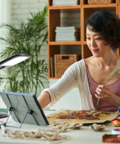 Newhouse Lighting NHDK WH Eos Reading & Craft Table LED Desk Lamp, Dimmable &Light Color Adjustable, Gooseneck Task Light, Black (NHDK-EO-BK) New Model 13 91y4HcLKnSL 1