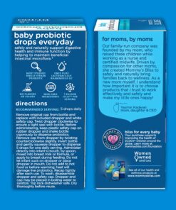 Mommy's Bliss Baby Probiotic Drops, Daily Gas, Constipation, and Colic Symptom Relief + Immune Support, Newborns & Up, 0.34 Fl Oz (30 Servings) 28 91y4ue4d pL