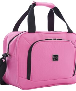 Travelers Club Midtown Hardside Luggage Travel, Bubble Gum, 4-Piece Set 16 91y4ye06AEL