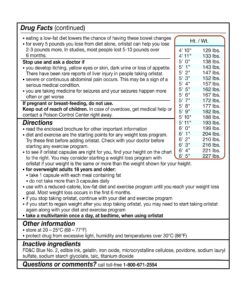 alli Weight Loss Diet Pills, Orlistat 60 mg Capsules, Non Prescription Weight Loss Aid, 120 Count Refill Pack 26 91y9uPK5F4L