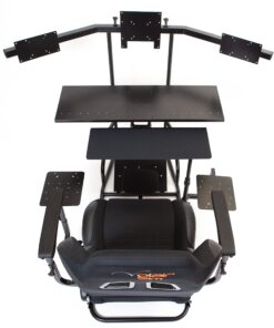 Volair Sim Universal Flight or Racing Simulation Cockpit Chassis with Triple Monitor Mounts 33 91yHnvRluJL 1