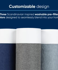 BLUEAIR Air Purifiers for Bedroom, HEPASilent Small Room Air Purifiers for Home, Air Cleaner for Pets Allergies, Virus Air Purifier for Dust, Baby Air Purifier for Nursery Blue Pure 511 14 91yRQK6Cl5L