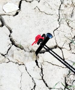 Azarxis Camping Tent Stake Metal Tent Peg with Hook and Tip Cover Heavy Duty Unbreakable for Tarp Canopy Hiking Picnic Beach Garden with Storage Bag #03 Black - Steel - 6 Pack 7.87" 13 91yRRSBepwL