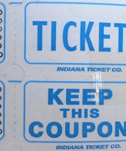 Raffle Tickets 2000 per Roll 50/50: Easy 2 Read Blueberry