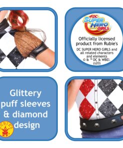 Rubie's DC Superhero Girl's Harley Quinn Costume, Large 14 91ySeHQnhjL