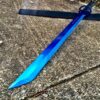 NEW! 27" Ninja Sword Machete BLUE Full Tang Tactical Blade Katana NEW w/Sheath 2 91yTc6RZXaL