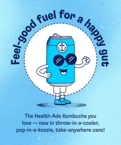 Health-Ade Canned Kombucha Tea Organic Drink, Fermented Tea with Living Probiotics, Detoxifying Acids, Supports Gut Health, Non-GMO, Vegan, Gluten Free, 12 Pack (11.5 Fl Oz Cans), Fruity Favorites Variety Pack in Cans 11 91yXMHzxA8L