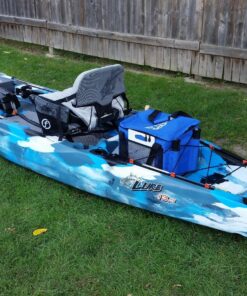 Shoreline Marine Propel Paddle Gear Ultimate Kayak Bag | Durable Water Resistant 1200 Denier Material | 2 Fishing Rod Holders | Heavy Duty Zipper | Lined Accessory Storage Compartment 23 91yepxnN5HL