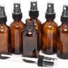 Vivaplex, 6, Amber, 2 oz Glass Bottles, with Black Fine Mist Sprayers 20 91yhdMLjWvL