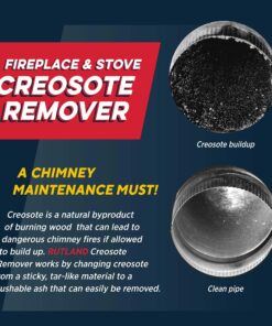 Rutland Creosote Remover, Fireplace, Wood Stove & Chimney Cleaner, 2 lb Tub 20 91yn2JXOP0L