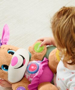 Fisher-Price Laugh & Learn Baby & Toddler Toy Smart Stages Sis Interactive Plush Dog with Music Lights & Learning Content for Ages 6+ Months 40 91yp5JdujIL