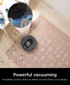 Shark AV2501S AI Ultra Robot Vacuum, with Matrix Clean, Home Mapping, 30-Day Capacity HEPA Bagless Self Empty Base, Perfect for Pet Hair, Wifi, Dark Grey 30 Day Capacity 28 91yt4HB8TxL