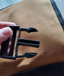 Dickies 5-Pocket Single Side Tool Belt Pouch/Work Apron for Carpenters and Builders, Durable Canvas Construction, Adjustable Belt for Custom Fit, Grey/Tan Tan 28 91yveCKxsBL