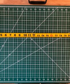 US Art Supply 18" x 24" Green/Black Professional Self Healing 5-Ply Double Sided Durable Non-Slip Cutting Mat Great for Scrapbooking, Quilting, Sewing and all Arts & Crafts Projects 1 24 91z zUX64FL