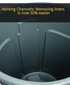 Rubbermaid Commercial Products BRUTE Heavy-Duty Round Trash/Garbage Can, 32-Gallon, Blue, Outdoor Waste Container for Home/Garage/Mall/Office/Stadium/Bathroom 1 Pack 22 91z2XfC74kL