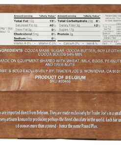 Alternative view of Trader Joes Pound Plus Dark Chocolate 17.6 oz