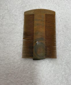 Myhsmooth GS-SM-NF Handmade Natural Green Sandalwood No Static Comb Pocket Comb Perfect Beard Comb with Aromatic Scent for Long and Short Beards Perfect Mustache Comb(4" Long Two Sides) 24 91z66SFaCsL