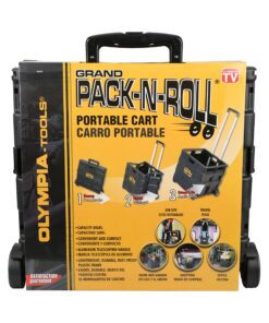 Olympia Tools 85-010 Grand Pack-N-Roll Portable Tools Carrier with Telescopic Handle, 80 Lb. Load Capacity, Black Grand Pack-N-Roll Portable Tool Carrier 27 91z6OhrjYgL