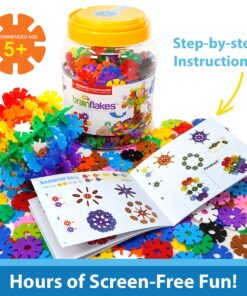 Alternative view of VIAHART Brain Flakes 500 Piece Interlocking Plastic Disc Set - A Creative and Educational Alternative to Building Blocks - Tested for Children's Safety - A Great Stem Toy for Both Boys and Girls