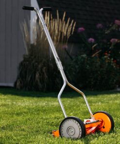 American Lawn Mower Company 1204-14 14-Inch 4-Blade Push Reel Lawn Mower, Red 14-Inch, 4-Blade 35 91z99FnpPqL