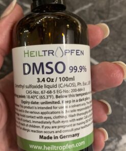 Low odor DMSO - Dimethyl sulfoxide liquid 3.4 Oz - 100 ml | Pharmaceutical grade ingredient | High purity | Heiltropfen® 35 91zB9nvrHAL