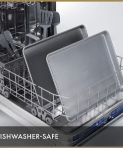 Calphalon Baking Sheets, Nonstick Baking Pans Set for Cookies and Cakes, 12 x 17 in, Set of 2, Silver 2-pc Baking Sheet 14 91zBaWMjM7L