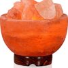 IndusClassic LFB-04 Fire Bowl Himalayan Pink Crystal Rock Salt Lamp 6~9 lbs with Dimmer Control Switch, Quality Gift Packaging