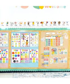 Carson Dellosa 31-Piece Photographic Alphabet Line and Number Line Bulletin Board Set, Alphabet and Number Line for Classroom Wall & Bulletin Board with Word Family Classroom Posters, Classroom Decor Photographic Line 11 91zDoh0agKL