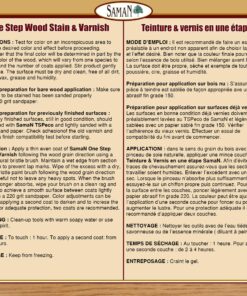SamaN Interior One Step Wood Seal, Stain and Varnish – Oil Based Odorless Dye - Protection for Furniture and Fine Wood (Brazilian Cherry SAM-306, 32 oz) 1 Quart Brazilian Cherry 12 91zMT5LxmML
