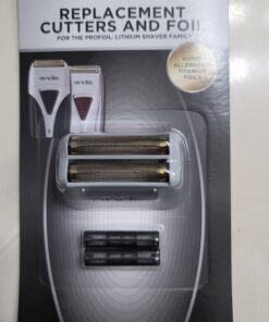 Andis 17155, Pro Shaver Replacement Foil & Cutter - Compatibles With Andis Models, Super Soft Gold Titanium Cutters - For Close Cutting, Smooth Shaving, No Bumps/Irritation, Zero Finish – Gray Gray Replacement Foil & Cutter 22 91zS869eqcL