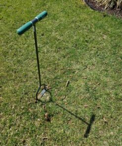 Yard Butler ID-6C Manual Lawn Coring Aerator - Grass Dethatching Turf Plug Core Aeration Tool - Grass Aerators for Small Yards - Loosen Compacted Soil - Gardening Hand Tools - Gray, 37 Inches 51 91zTG8jyQrL