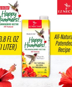 EZNectar Happy Hummers! Clear Ready-To-Use Hummingbird Nectar, 33.8 oz 19 91zUm8hdGtS