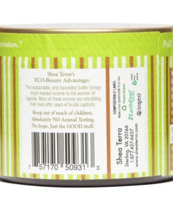 Shea Terra Organics 100% Organic Cold-Pressed Virgin Shea Butter – Coconut Lemongrass | Natural Anti-Aging Daily Skin, Nails & Hair Cream to Soften Dry Skin, Reduce Wrinkles & Stretch Marks – 6 oz 11 91zWC0hj9EL
